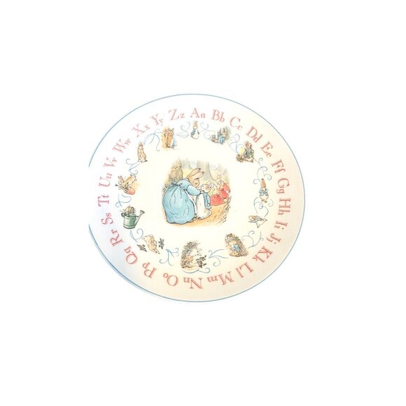 Peter Rabbit Alphabet Broken China Ring & 1847 Rogers Bro 3X SP Spoon Handle 7.5 - Picture 5 of 17